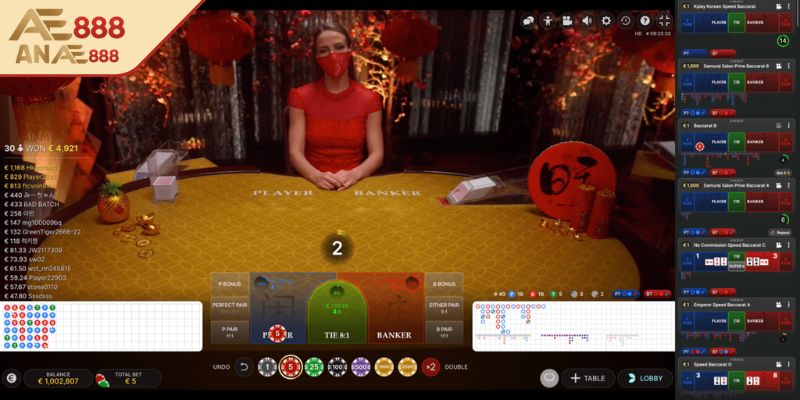 Baccarat đầy kịch tính tại AE888